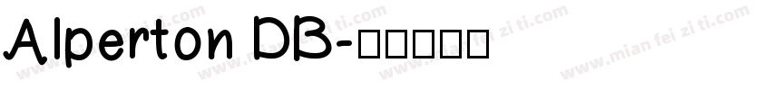 Alperton DB字体转换